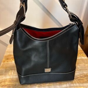 Black Leather Shoulder Bag